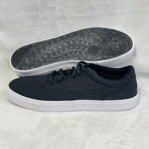 Fila Morales‎ Men's Size 11 Shoes Black Canvas Low Top Sneakers 1CM01544-013